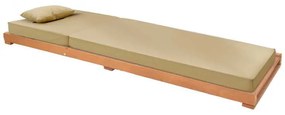 Ξαπλώστρα με μαξιλάρι Specta pakoworld μασίφ ξύλο οξιάς 60x190x50εκ