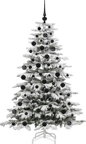 vidaXL Τεχνητό Χριστουγεννιάτικο Δέντρο με Άξονα Λευκό 180 cm