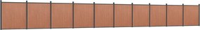 vidaXL Πάνελ Περίφραξης Καφέ 1737 x 186 εκ. από WPC