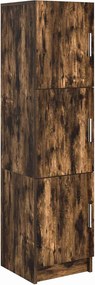 vidaXL Highboard Καπνιστό Δρύς 31.5 x 32 x 122.5 εκ
