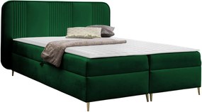 Επενδυμένο κρεβάτι Fandy-Prasino-180 x 200