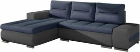 Γωνιακός καναπές Otto-Γκρι - Μπλε-Αριστερή