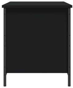 Παγκάκι Αποθήκευσης Μαύρο 80x42,5x50 εκ. από Επεξεργ. Ξύλο - Μαύρο