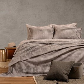 Σεντόνια Tundra Με Λάστιχο (Σετ 3τμχ) Grey Melinen Μονό 100x232cm Βαμβάκι-Πολυέστερ