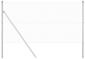 vidaXL Φράχτης από Συγκολλητό Σύρμα  με 7 Στήλες 1.2x10 μ Γαλβανισμένο Χάλυβα