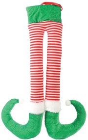 Χριστουγεννιάτικα Κρεμαστά Διακοσμητικά Πόδια Ξωτικού 48cm 23512