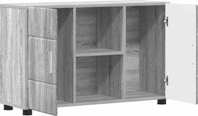 VidaXL Πλαϊνό γραφείο FLORIN 88,5 x 30,5 x 55,5 εκ Γκρι Sonoma