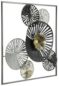 Διακοσμητικό Τοίχου Numazu 426005 50x50cm Black-Gold Eglo Steel