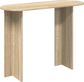 vidaXL Τραπέζι κονσόλας με αποθήκευση Sonoma Δρυς 100 x 39,5 x 75 εκ