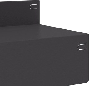 vidaXL Περίγραμμα γκαζόν 20 τμχ. 100 x 10 x 8 εκ Ατσάλι Μαύρο