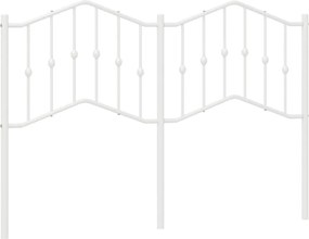 vidaXL Ανταλλακτικό κεφαλάρι Λευκό 140 εκ. Μεταλλικό