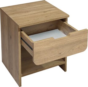 Κομοδίνο Mida Megapap χρώμα sepet oak 45x40x52εκ.