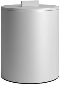 Κάδος Απορριμμάτων 2326-033 Φ20x25cm 6lt Matt White Pam&Co Stainless Steel