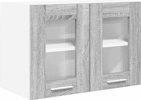 vidaXL Κρεμαστό ντουλάπι Γκρίζο Σονομα 60 x 31 x 40 εκ