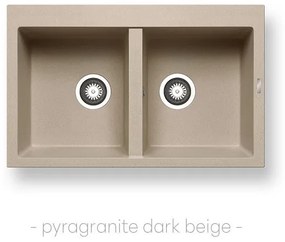 Pyramis Νεροχύτης Pyragranite Alazia (79x50) 2B Dark Beige