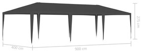 Κιόσκι Εκδηλώσεων Επαγγελματικό Ανθρακί 4 x 9 μ. 90 γρ./μ² - Ανθρακί