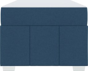 vidaXL Σκελετός Κρεβατιού με στρώμα Μπλε 80 x 200 cm ύφασμα