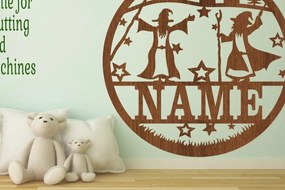 Σετ των 2 Intra απο ξύλο plywood 3mm-4mm πάχος – Πρότυπο κοπής με λέιζερ Sin Name Wizard Δίασταση 20x20 cm INTRAFABR-71670219