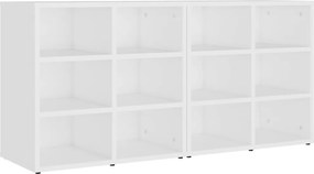vidaXL Παπουτσοθήκες 2 τεμ. Λευκές 52,5 x 30 x 50 εκ.