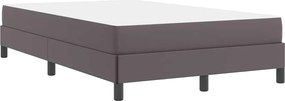 vidaXL Σκελετός Κρεβατιού με στρώμα Γκρι 120 x 190 cm ύφασμα