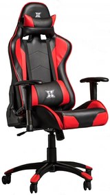 Serioux X-GC01-2D-R Torin Καρέκλα Gaming Δερματίνης με Ρυθμιζόμενα Μπράτσα Μαύρο/Κόκκινο
