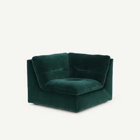 Γωνιακή πολυθρόνα σύνθεσης, βελούδο, Giuliano