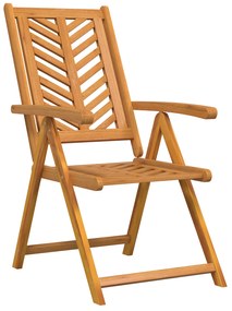 vidaXL Καρέκλα Ανακλινόμενη 6 pcs Καφέ 57 x 71 x 90cm ξύλο