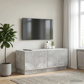 vidaXL Ντουλάπι TV Γκρι Σκυροδέματος Επεξεργασμένο Ξύλο