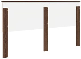 vidaXL Κεφαλάρι με κεφαλάρι Καφέ δρυς 180 cm Επεξεργασμένο ξύλο