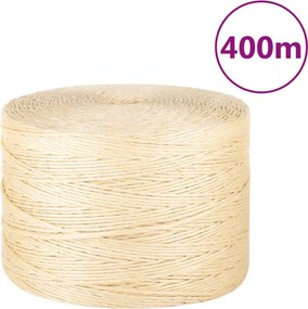 vidaXL Σχοινί 3 χιλ. 400 μ. από 100% Σιζάλ