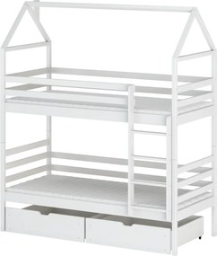 ALEA 90x200 λευκή κουκέτα  LN6161