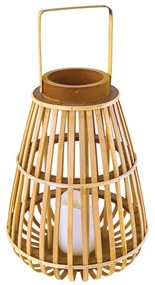 Φανάρι LED Με Μπαταρία Aca Strudel F0711111 Bamboo