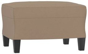 vidaXL Υποπόδιο Καπουτσίνο 60x50x41 εκ. από Συνθετικό Δέρμα