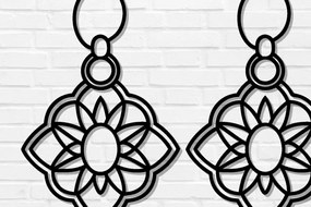 Σετ των 3 Intra απο ξύλο plywood 3mm-4mm πάχος - Σκουλαρίκια Μεταλλικά Αρχεία Τέχνης Τοίχου με Λέιζερ Δίασταση 3x3 cm INTRAFABR-115913776