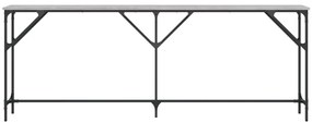 Τραπέζι Κονσόλα Γκρι Sonoma 200x29x75 εκ. Επεξεργασμένο Ξύλο - Γκρι