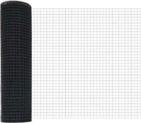 vidaXL Συγκολλητός φράχτης από σύρμα Γκρι
