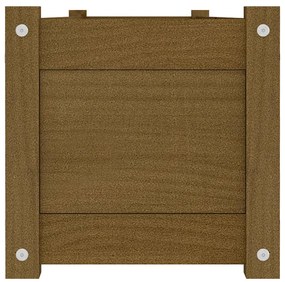 vidaXL Ζαρντινιέρα Υπερυψωμένη Μελί 150 x 31 x 31 εκ. από Μασίφ Πεύκο