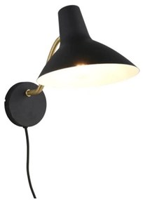 Φωτιστικό Τοίχου - Απλίκα Traveller 263470180 20x17x38cm 1xE27 10W Black-Gold Trio Lighting