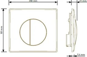 Set Prisma Razor Offer - Λεκάνη με καζανάκι εντοιχισμού &amp; πλακετα