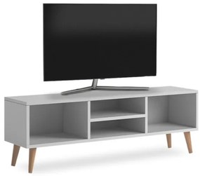 Έπιπλο τηλεόρασης Loren Megapap από μελαμίνη λευκό 120x30x40εκ. GP022-0067,2-GP022-0067,2-Λευκό GP022-0067,2