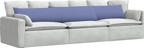 vidaXL Μαξιλάρι Καναπέ 2 pcs Μπλε τζην 200 x 40 εκ. ύφασμα