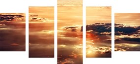 Εικόνα 5 μερών μαγευτικά σύννεφα - 100x50