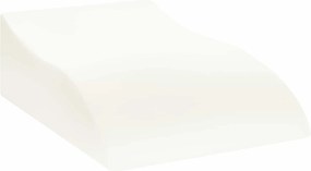 vidaXL Μαξιλάρι Ποδιών Λευκό 68 x 40 x 21,5 εκ PU Αφρός