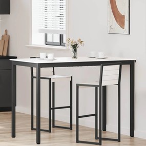 vidaXL Τραπέζι μπαρ Λευκό 150 x 80 x 105 εκ. Στερεά ξυλεία πεύκου