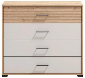 Κομότα - Συρταριέρα Modena  4F Artisan Oak - Cashmere 93x40x82 εκ. 93x40x82 εκ.