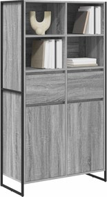 vidaXL Πλαϊνό γραφείο Γκρίζο Σονομα 81 x 36 x 150.5 εκ.
