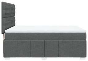 ΚΡΕΒΑΤΙ BOXSPRING ΜΕ ΣΤΡΩΜΑ ΣΚΟΥΡΟ ΓΚΡΙ 140X190 ΕΚ. ΥΦΑΣΜΑΤΙΝΟ 3291671