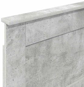 vidaXL Κεφαλάρι με κεφαλάρι Σκυρόδεμα Γκρι 75 cm Επεξεργασμένο ξύλο