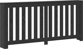 vidaXL Καπάκι Καλοριφέρ Μαύρη Δρυς 175 x 20 x 82 cm Επεξεργασμένο Ξύλο