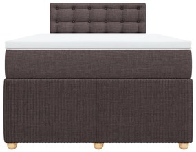 ΚΡΕΒΑΤΙ BOXSPRING ΜΕ ΣΤΡΩΜΑ ΣΚΟΥΡΟ ΚΑΦΕ 120X190 ΕΚ ΥΦΑΣΜΑΤΙΝΟ 3287412